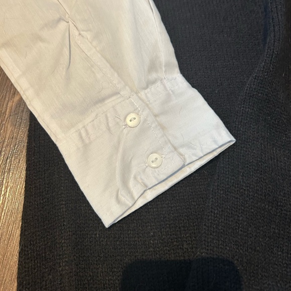 Heart H& Heels Black and White V-Neck Sweater Vest - Picture 4 of 4